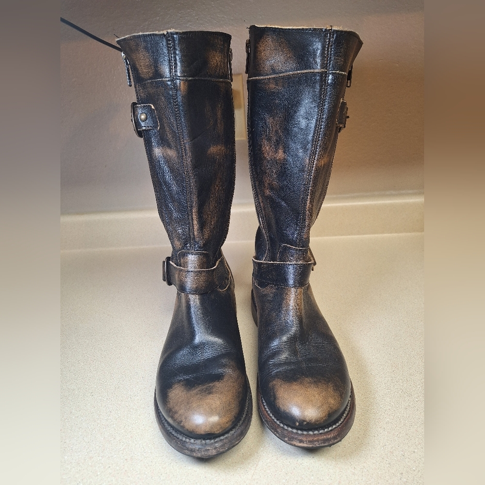 Bed Stu Mid Calf Leather Boots